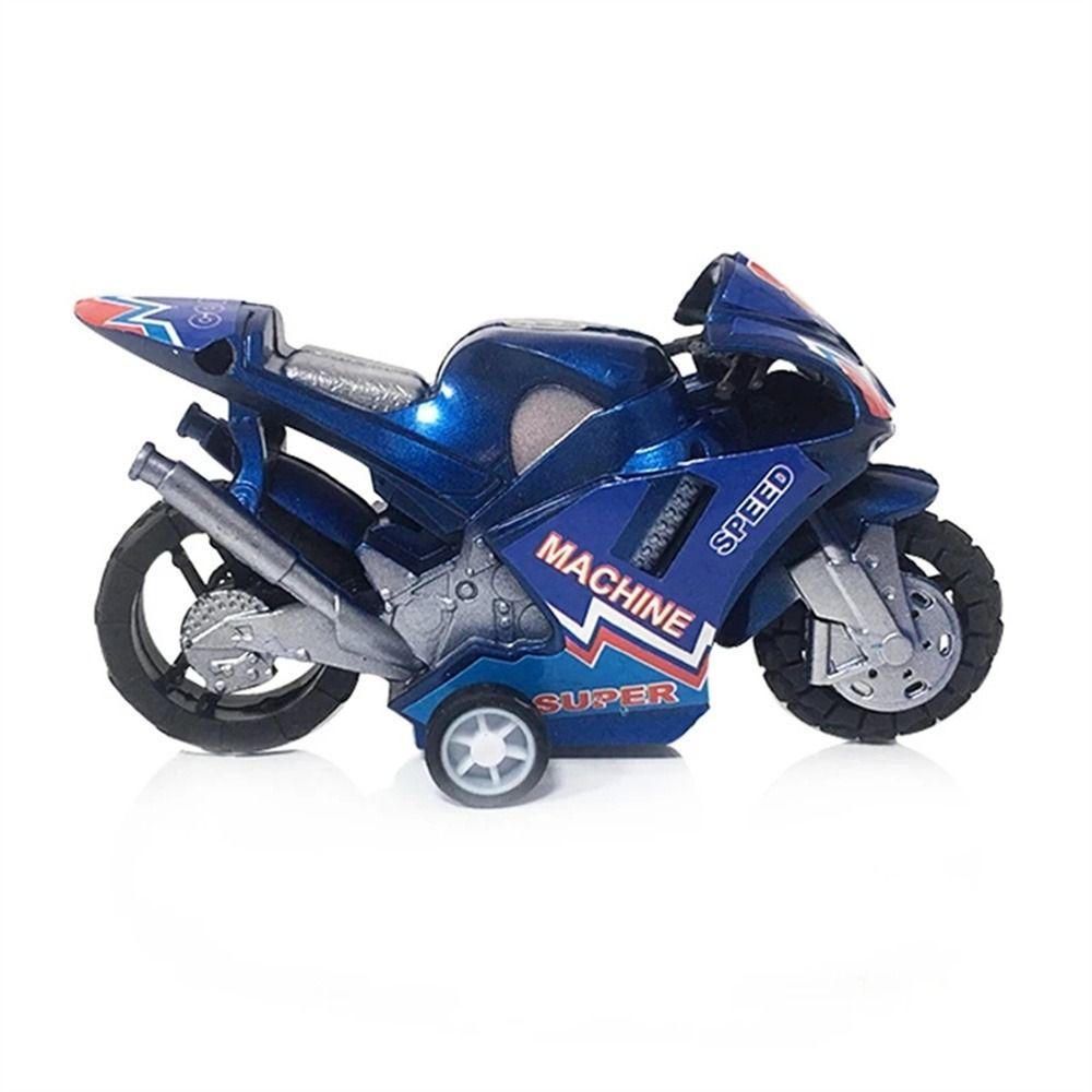 Kids Four-wheel For Boys Mini Pull Back Car Motorcycle Model Motorcycle Toy Motorbike Model