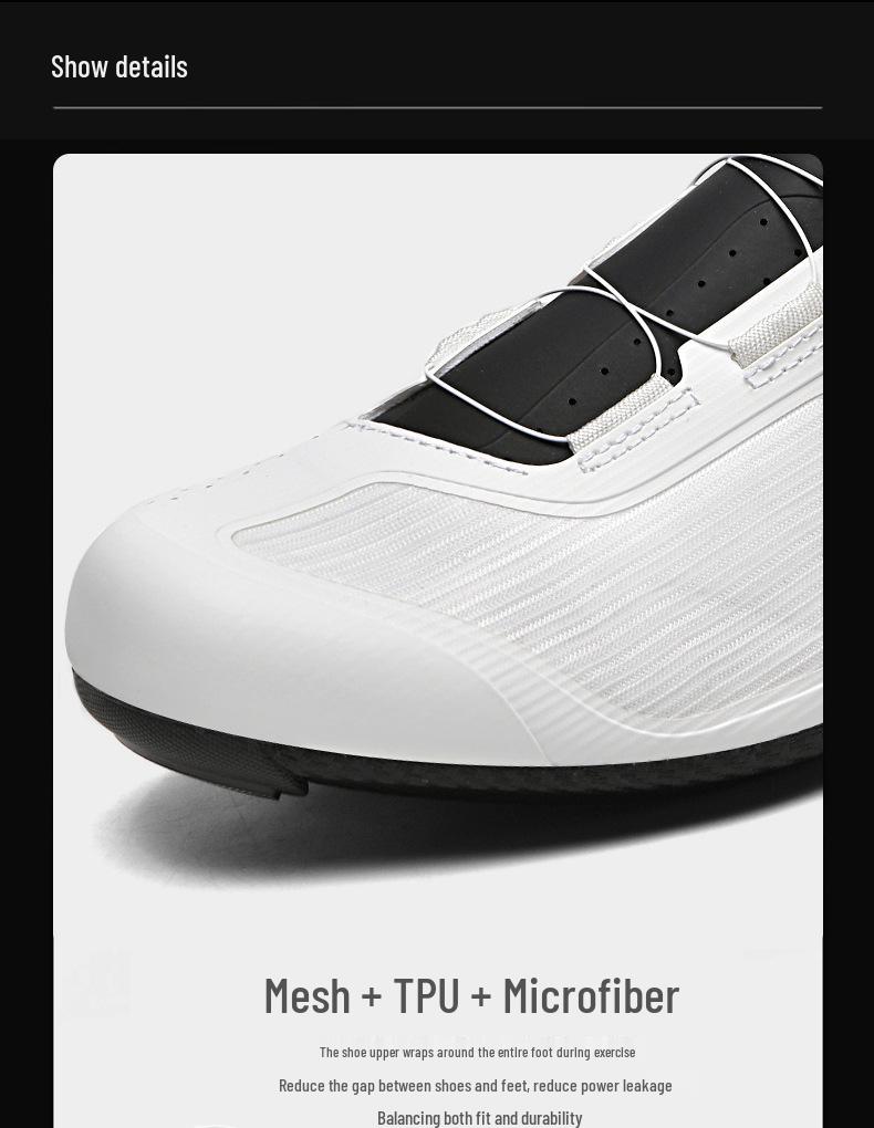 Unisex Road & Mountain Bike Lock Shoes with Hard Sole for Outdoor Cycling