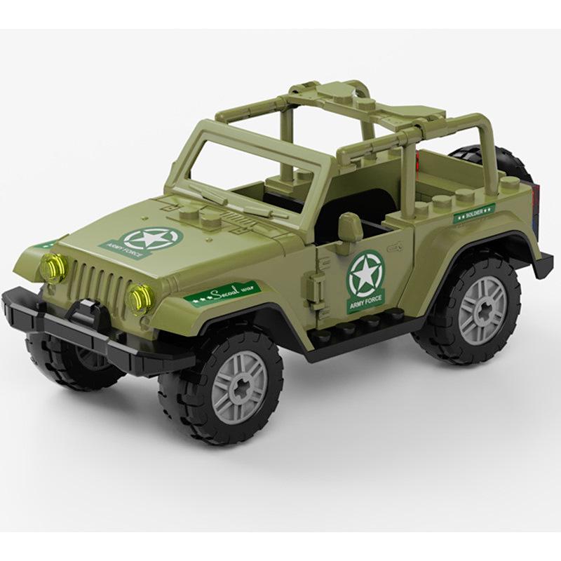 DIY Off-Road Jeep Building Blocks: 773 Hummer & 779 Military Vehicle Assembly Set