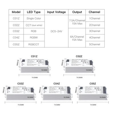 High Quality Zigbee Controller Mart Home LED Wireless Communication Module Intelligent LED Dimmer Strip Lights Tuya Wifi Switch