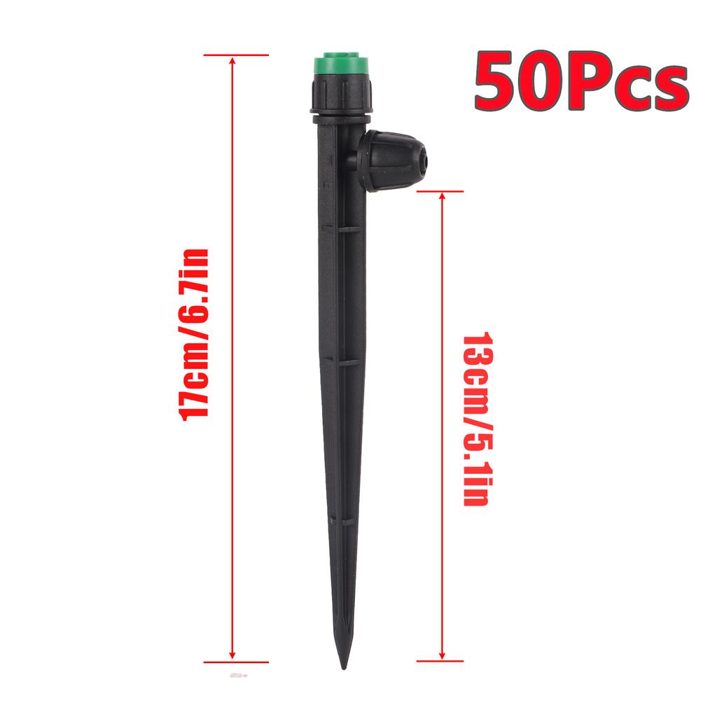 Adjustable All-round Scattering Sprinkler Spiked Dripper Single Double Locks Vegetable Garden Flowerbed Balcony Watering Emitter
