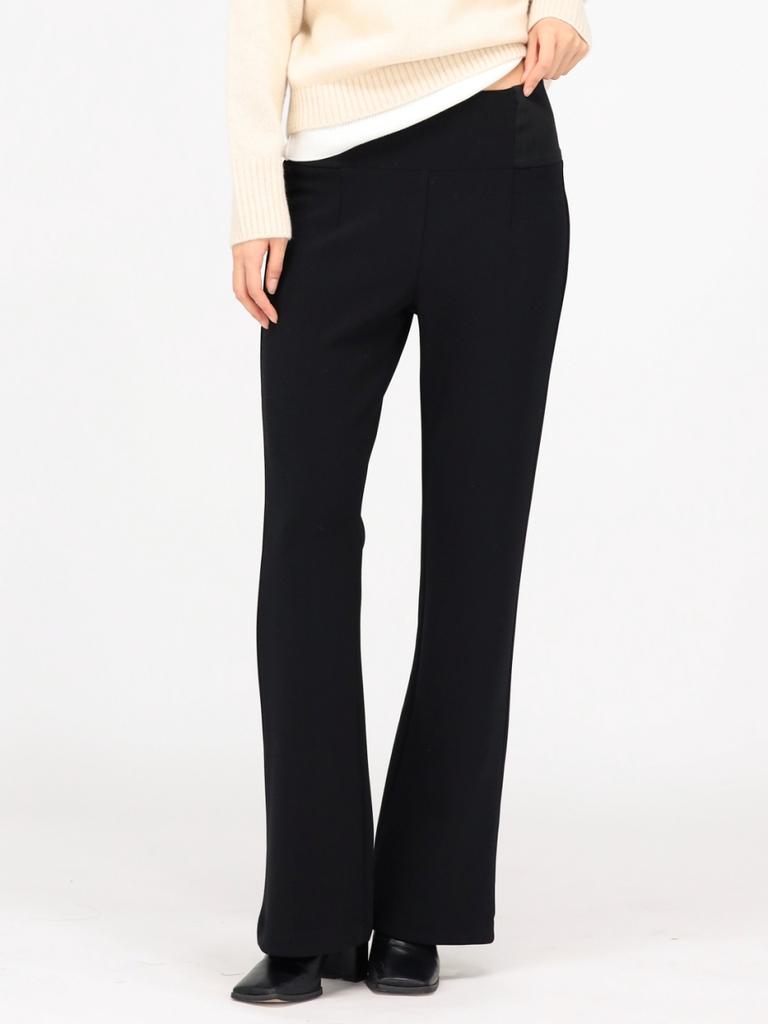 ACUD (Brushed) Slim Flare Legging Slacks _Black