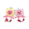 Cute Small Animal Plush Keychain With Fruit Costume Soft Stuffed Toy For Bags
