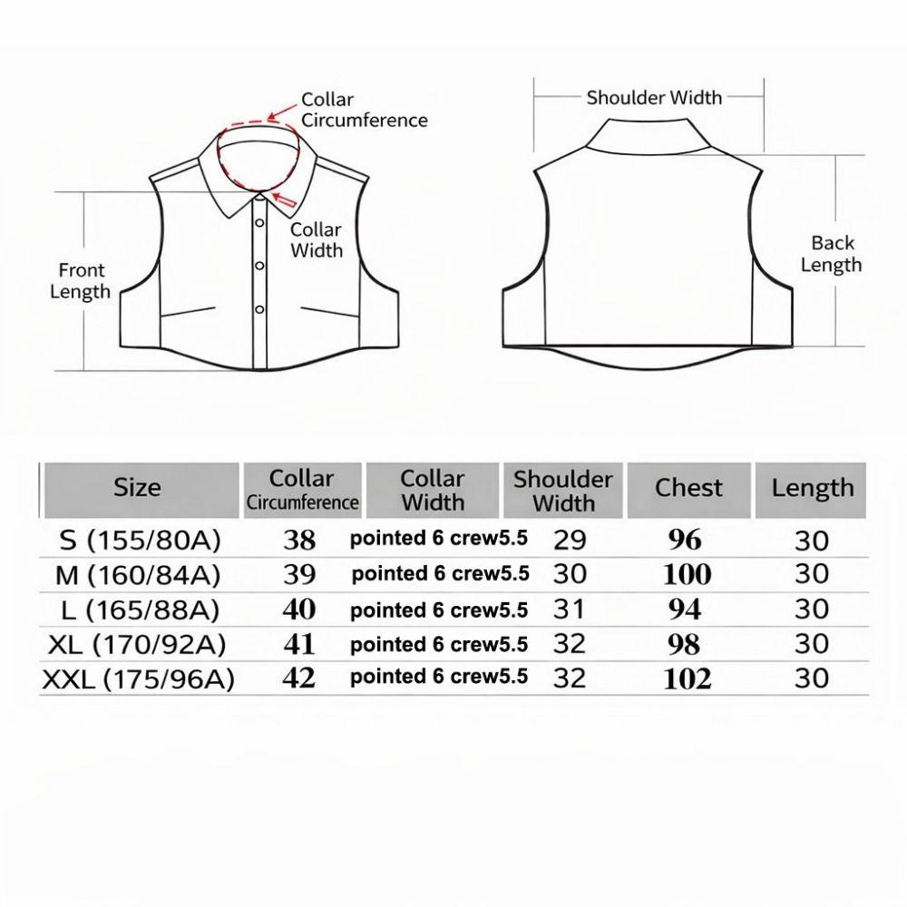 Clothes Accessory Detachable Fake Collar Blended White False Collar Lapel Collar
