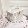 Cosmetic Bag Large Capacity Portable Handbag Woven Cosmetics Makeup Brush Storage Household Travel Wash Bag