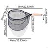 Compact Fishing Net with Short Handle for Freshwater Use