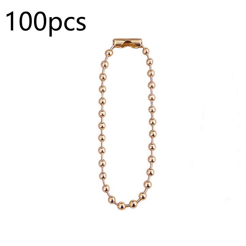 100 Bucăți 10Cm DIY Lanțuri cu Mărgele Sferice Chei Etichete Păpuși Etichetă de Mână Conector Pentru Realizarea Bijuteriilor Accesorii Pandantiv