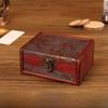 Wooden Vintage Style Box With Lock For Organizing Jewelry Decoration Accessories