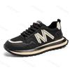 Fashion Mesh Breathable Low Top Thick Soled Sports Shoes for Men 2025 Autumn Fashion Trend Versatile Comfortable Casual Chunky sneakers