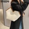Elegant Texture Retro Handbag Color-blocking Large-capacity Tote Bag Women's Versatile One-shoulder Underarm Bag