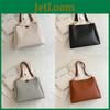 Trendy Large Capacity Pu Tote Bag Set Stylish Shoulder Bag For Daily Use School Shopping