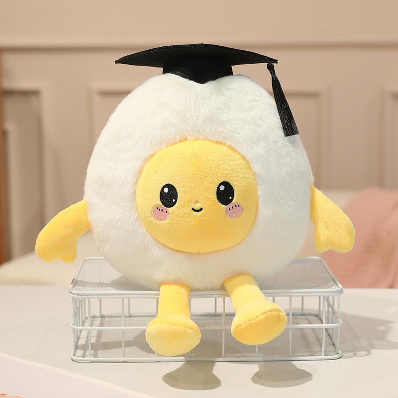Golden Scholar Zongzi Doll Plush Toy – Perfect Graduation Gift for Students 17cm