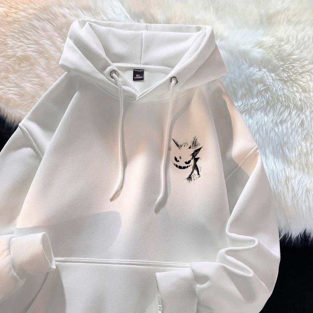 New Women's Casual Fashion Hoodie American Street Devil Print Hoodie Suitable for Spring and Autumn Wear Fashionable Comfortable