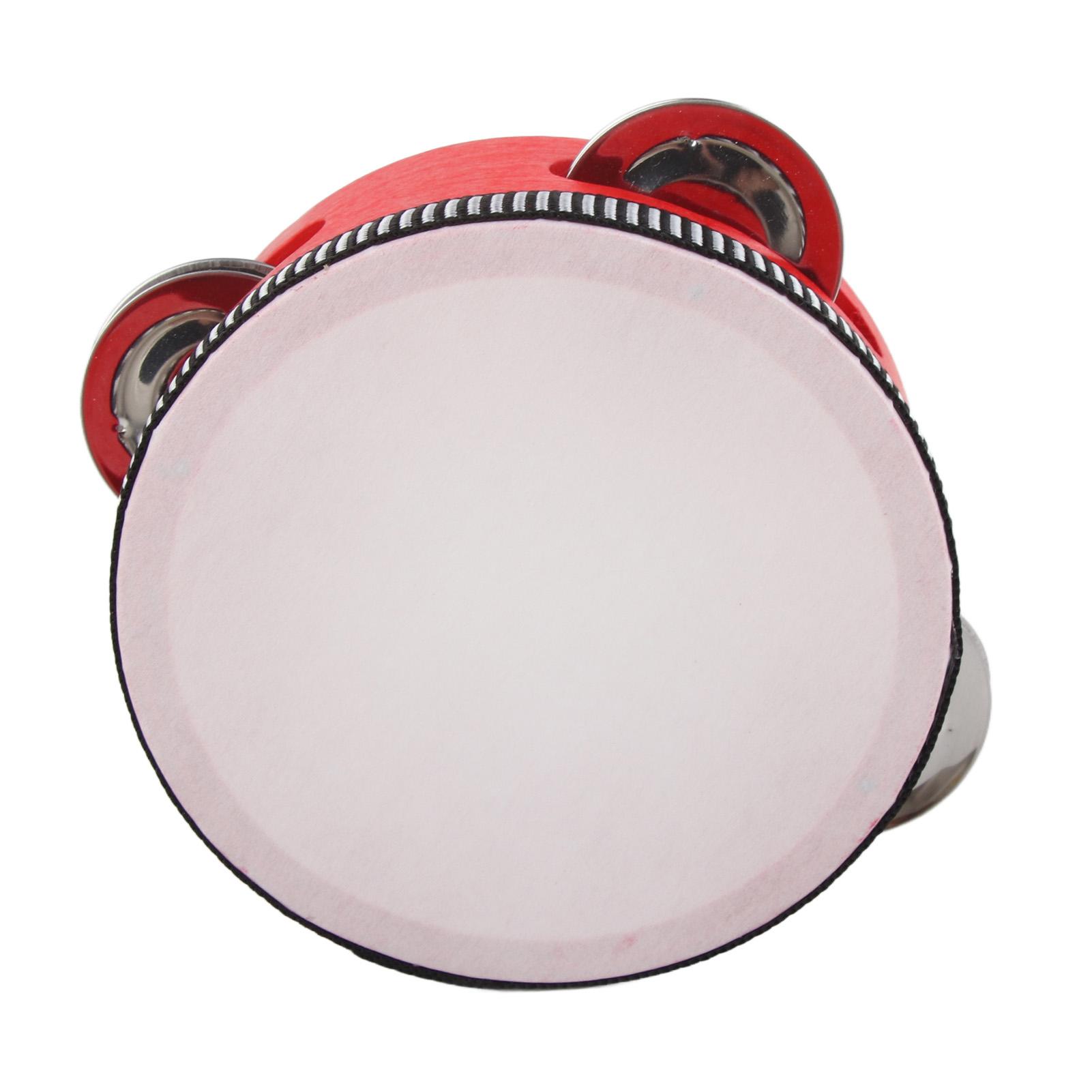 

Деревянный тамбурин с колокольчиками, детский образовательный ударный музыкальный инструмент 4 дюйма