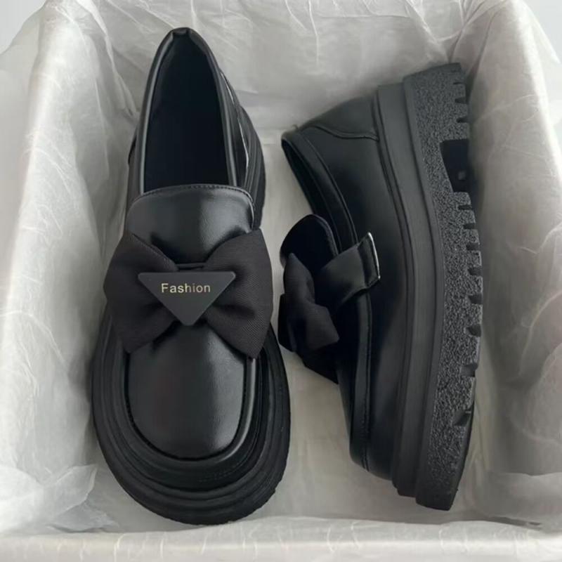 Fashion Women Mary Janes Shoes Spring Autumn New Fashion Thick Soles Shallow Shoes for Women Dress Students Women Lolita Loafers Pumps