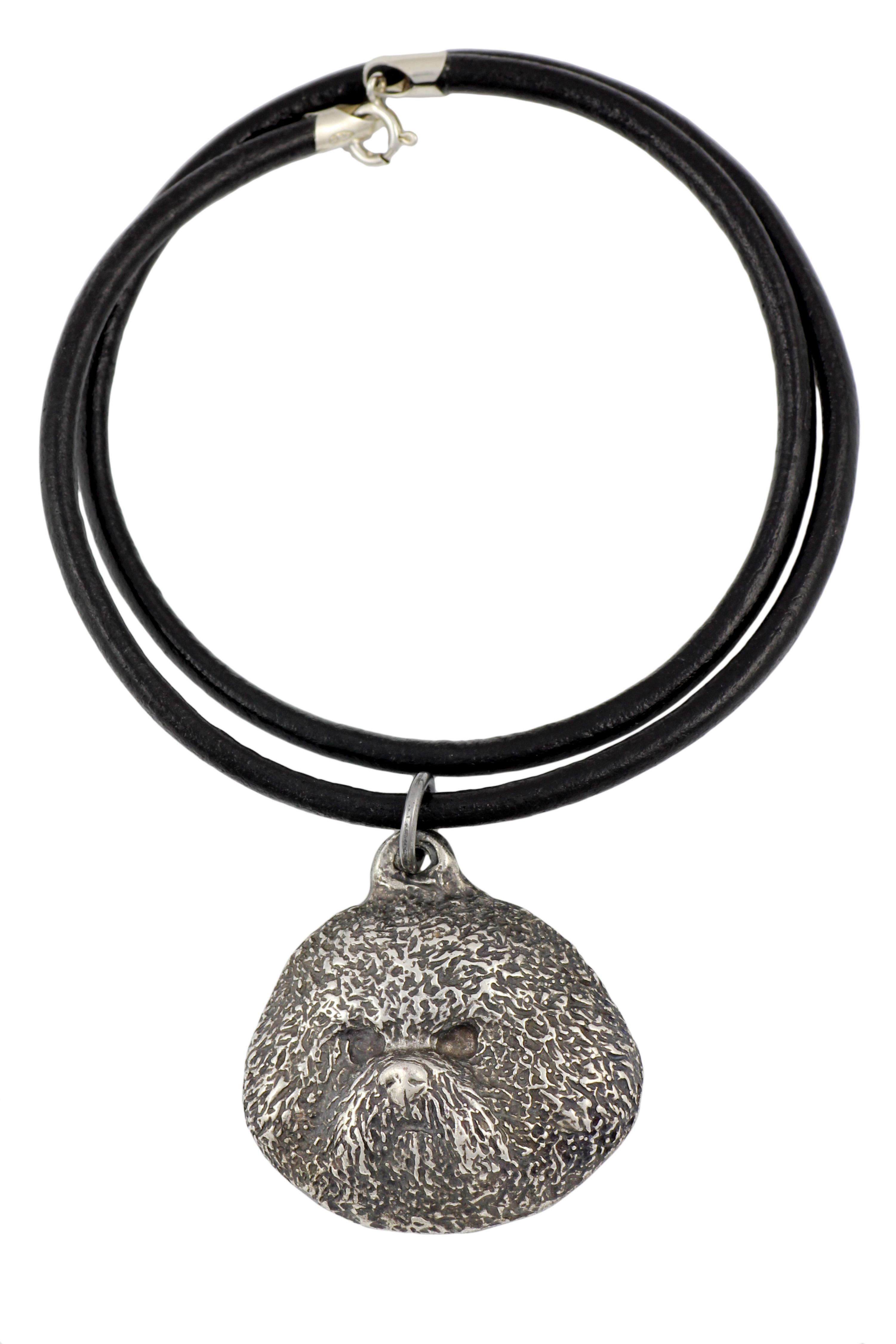 

Bichon Frise, Bichon Tenerife, Bichon a poil frise - Necklace with dog, silver-plated pendant for dog fan, unique jewelry by Art-Dog brand