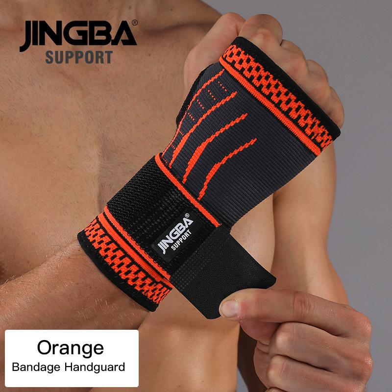 JINGBA SUPPORT 1PCS Football Ankle support+Basketball knee Pad Elbow brace support protector +Wristband boxing hand wrap Support