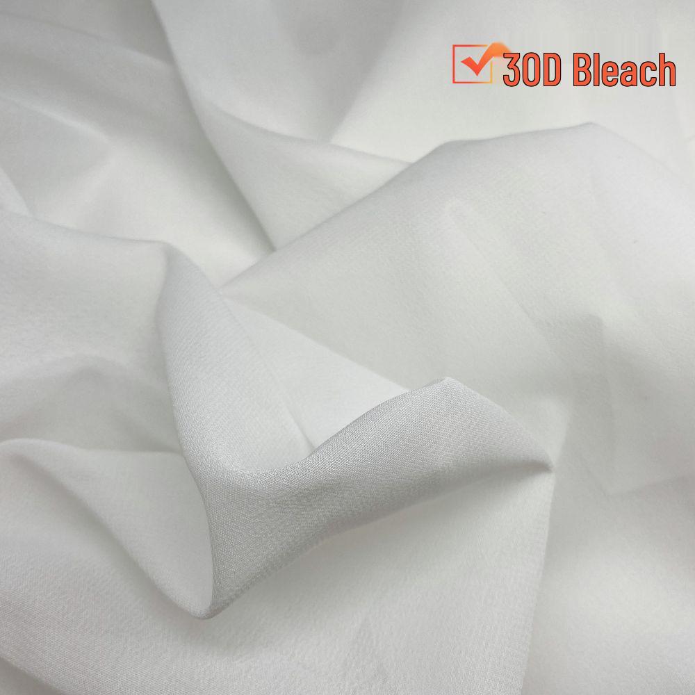 White Wrinkle-Resistant Chiffon Fabric for Wedding Dresses and Hanfu Lining
