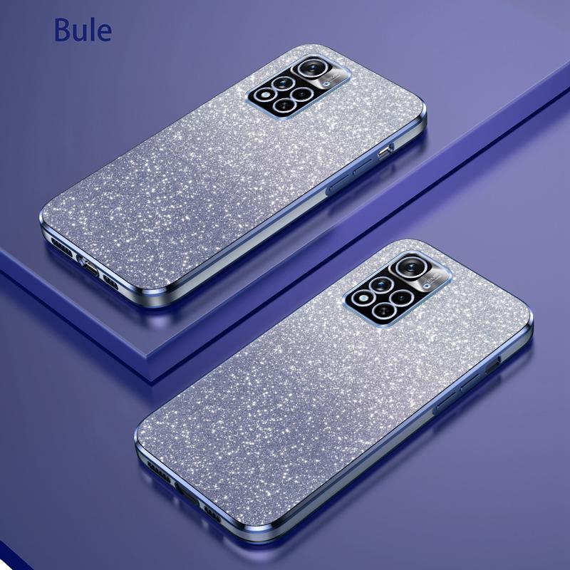 Shiny Glitter Plating Silicone Case for Xiaomi Redmi Note 11 10 9 8 7 Pro 10S 11S 9S 4G 5G Camera Lens Soft Back Cover