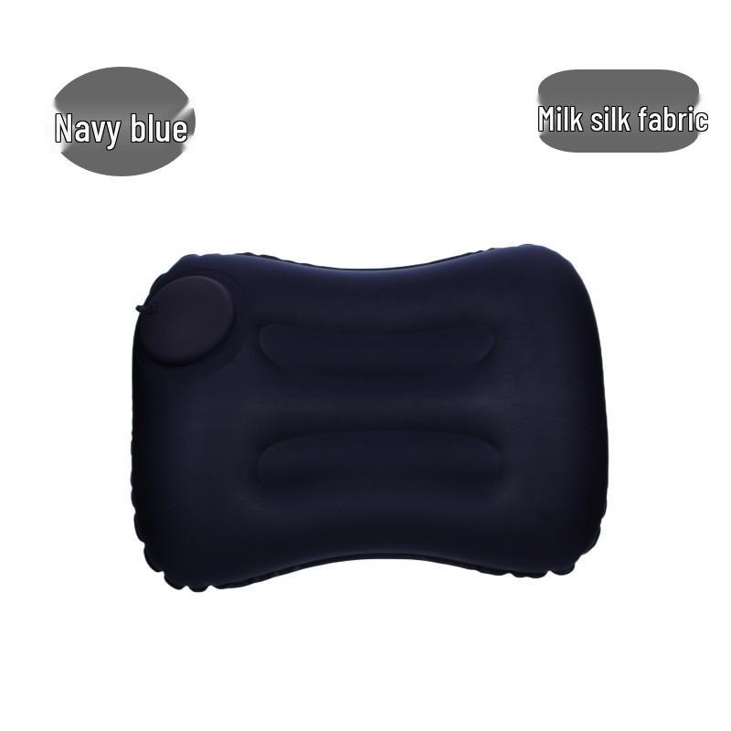 Jin Mao U-Shaped Inflatable Travel Neck Pillow with TPU & Milk Silk 49*33 cm TPU Milk Silk Press-Type