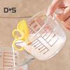 Glass Measuring Cup with Handle & V-Shaped Spout Shot Glass Espresso Jugs Transparent Scale Ounce Measure Jugs Mixing Mug for Bar Party Wine Milk