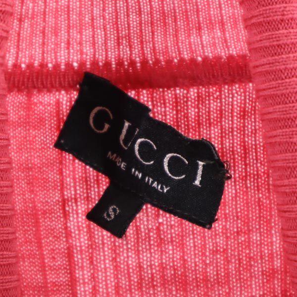 GUCCI made in Italy Long sleeve High neck sweater S Pink knit Women Used