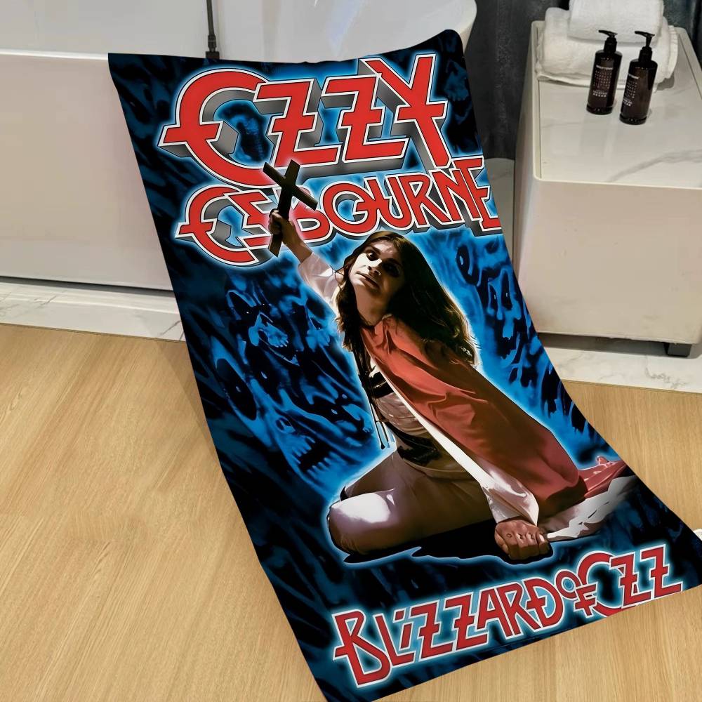 Telo da Spiaggia in Microfibra Banda Heavy Metal Rock Ozzy Osbourne Assorbente Asciugatura Rapida Morbido Yoga Nuoto Resort Montagna