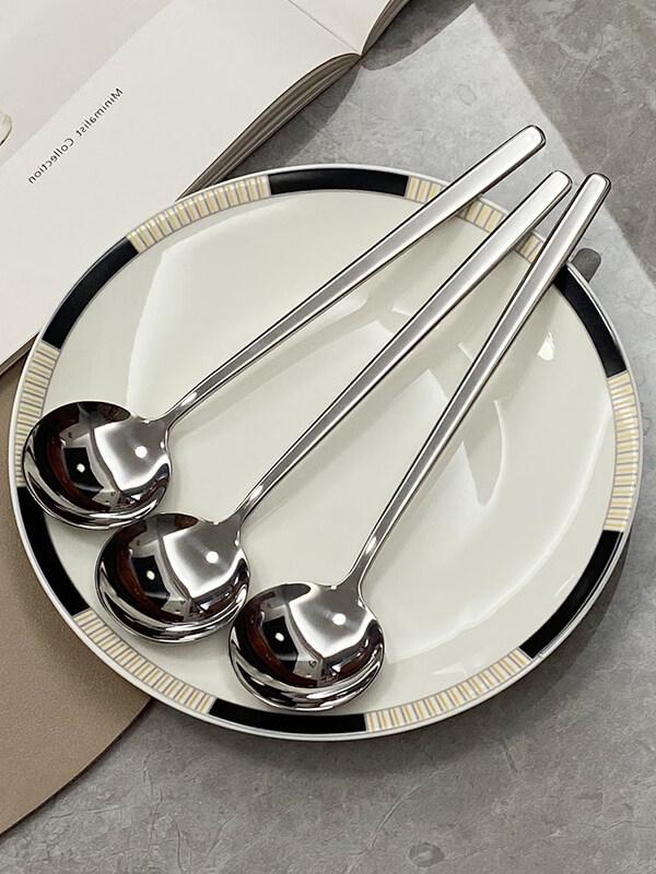 Premium 304 Stainless Steel Round Spoon