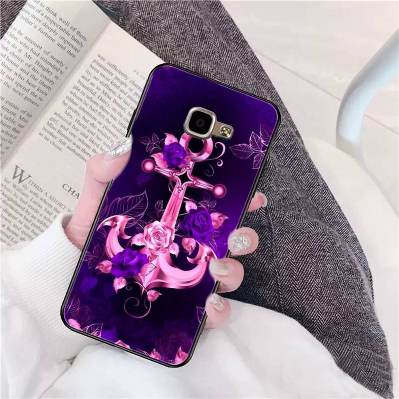 FHNBLJ Love Purple Glitter Newly Arrived Black Cell Phone Case for Samsung A10 20s 71 51 10 S 20 30 40 50 70 A30s Cover