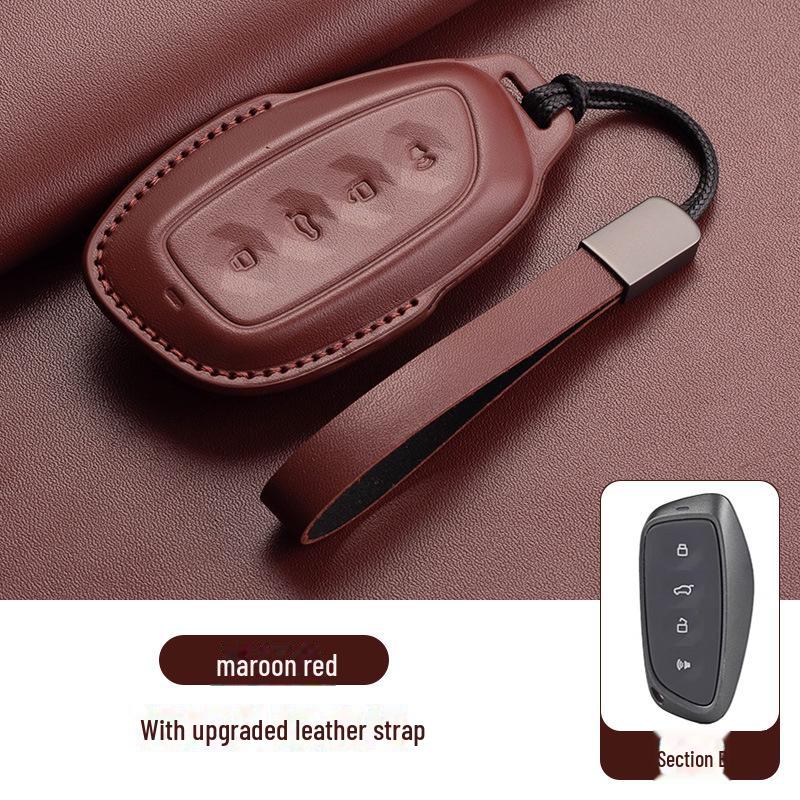 Great Wall Haval H6 Coupe Leather Key Cover for H2S/M6/F5/H4 Big Dog F7X and Haval Car Bag Buckle