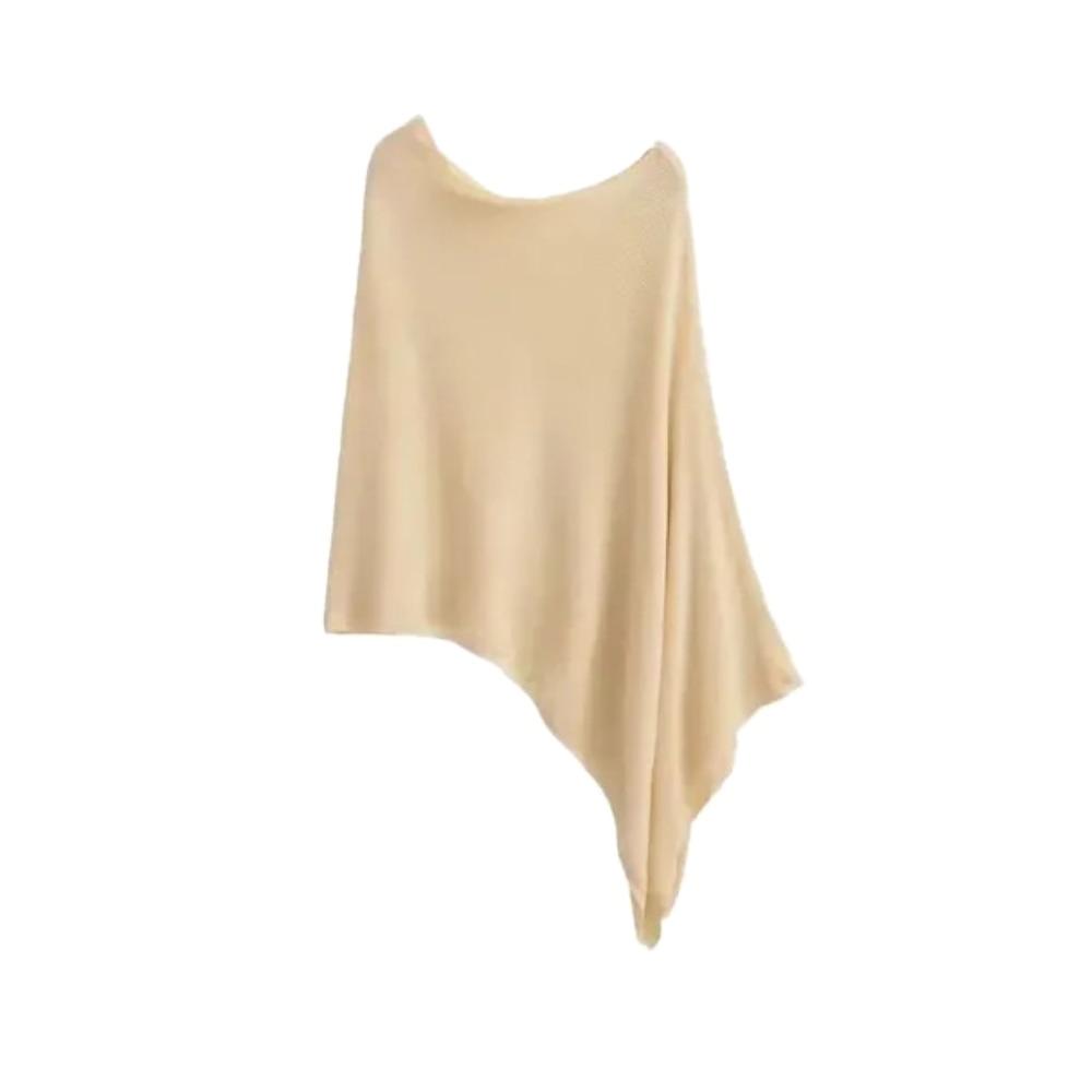 Wrap Women Cloak Mesh Sun Protection Tops Simple Knitted Off Shoulder Shawl Female/Women