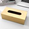 Wall Mount Tissue Box Metal Storage Case, Rectangular Pull Out Tissue Holder for Bathroom Kitchen and Dining Use
