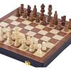 Gesellschaftsspiel - ENGELHART - Schachspiel aus Massivholz - Verschließbarer Koffer - 38 x 19 x 5,2 cm