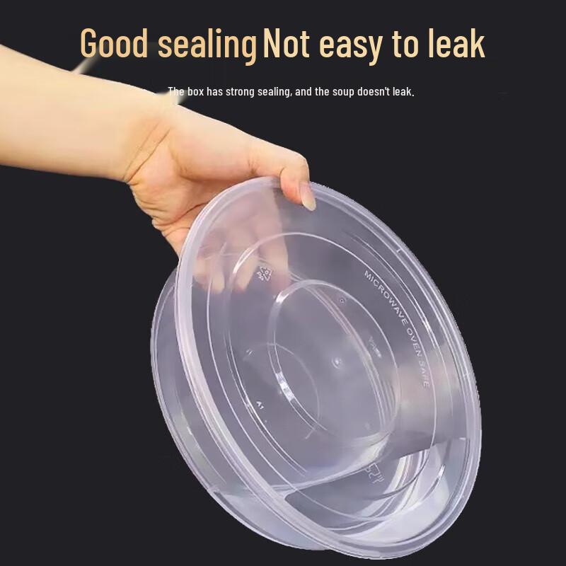 Disposable Round Meal Prep Containers with Lids