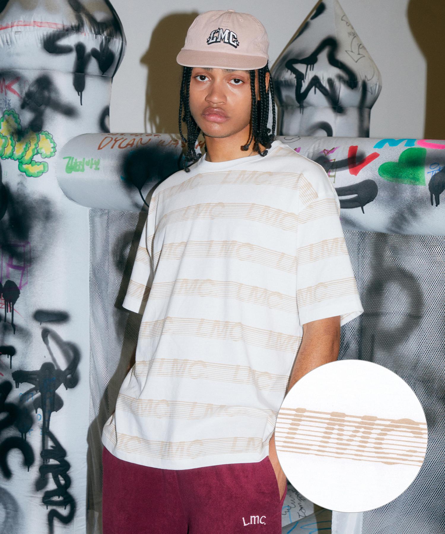 Lmc Blind Italic Stripe Tee White White/L