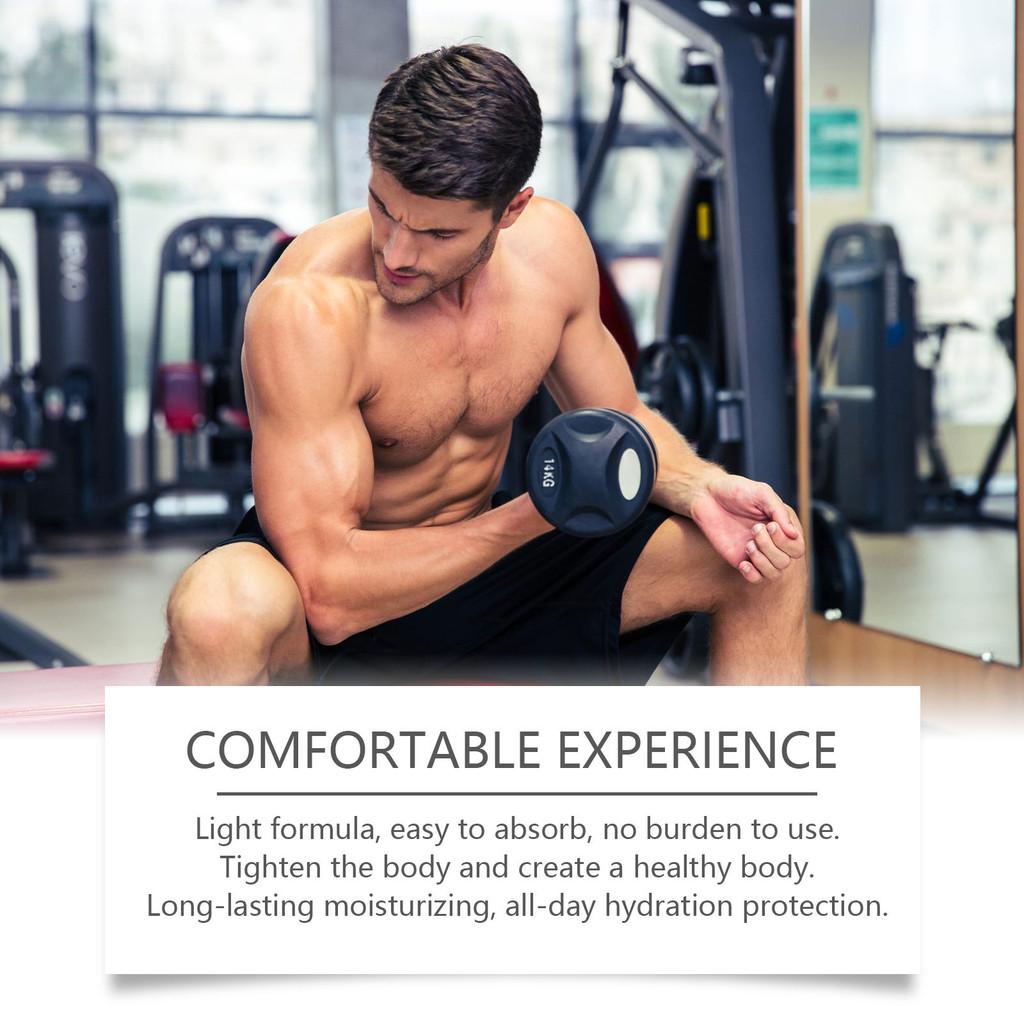 East Moon Fitness Men's Cream Hydrating Moisturizing Firming Body Lotion For Men