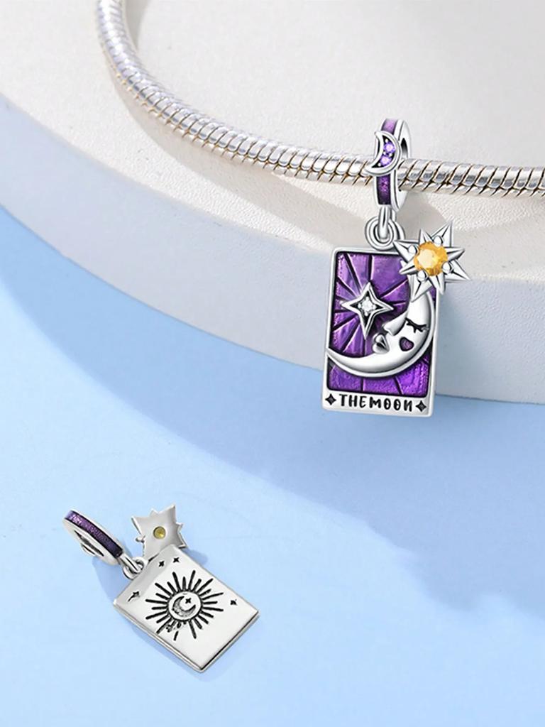 Charms Plata Copper Colors Sun Stars Moon Beads Charm Pendant For Original Bracelet For Women Diy Jewelry Love Gift