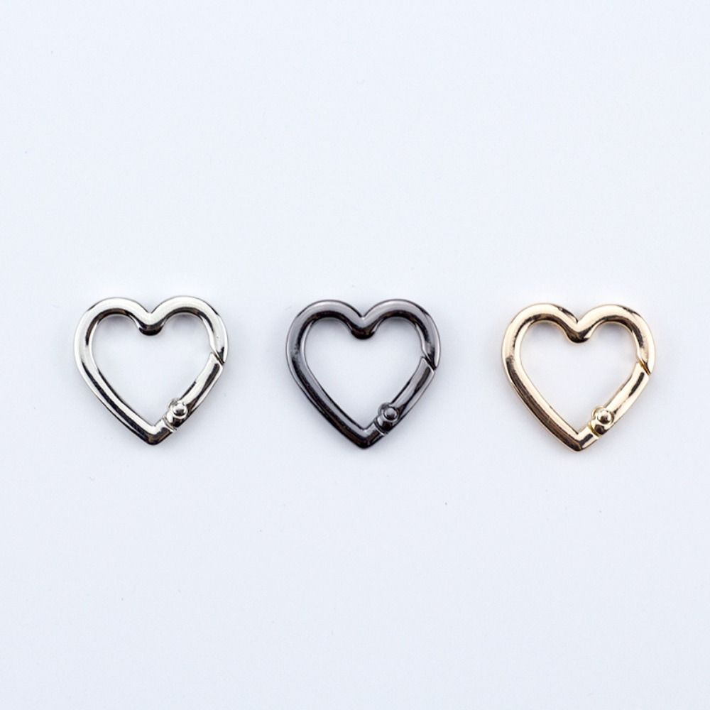 5pcs Heart Carabiner 22mm/25mm Bag Belt Buckle High quality Push Trigger  Purses Handbags Buckles