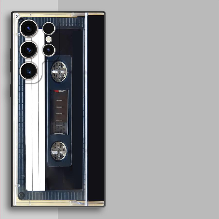 Case for Samsung Galaxy S26 S24 Plus S10 S9 S23 S25 Ultra S21 FE Note 20 Ultra 8 9 10 S20 Funda Phone Cover Vintage Cassette