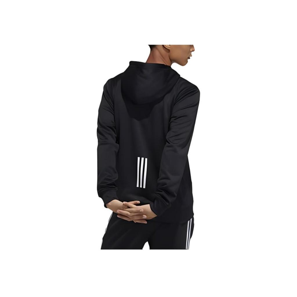 adidas Printed Large Logo Hoodie Men Tops Black GN0827