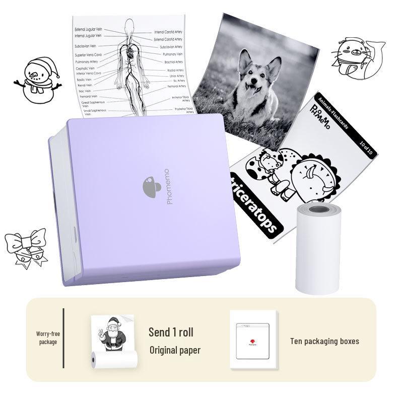 Phomemo M02 Portable Mini Thermal Printer – Bluetooth, Inkless for Mobile Devices