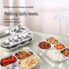 304 Stainless Steel Children's Deep Meal Tray – Durable, Divided, Anti-Fall Tableware for Kindergartens