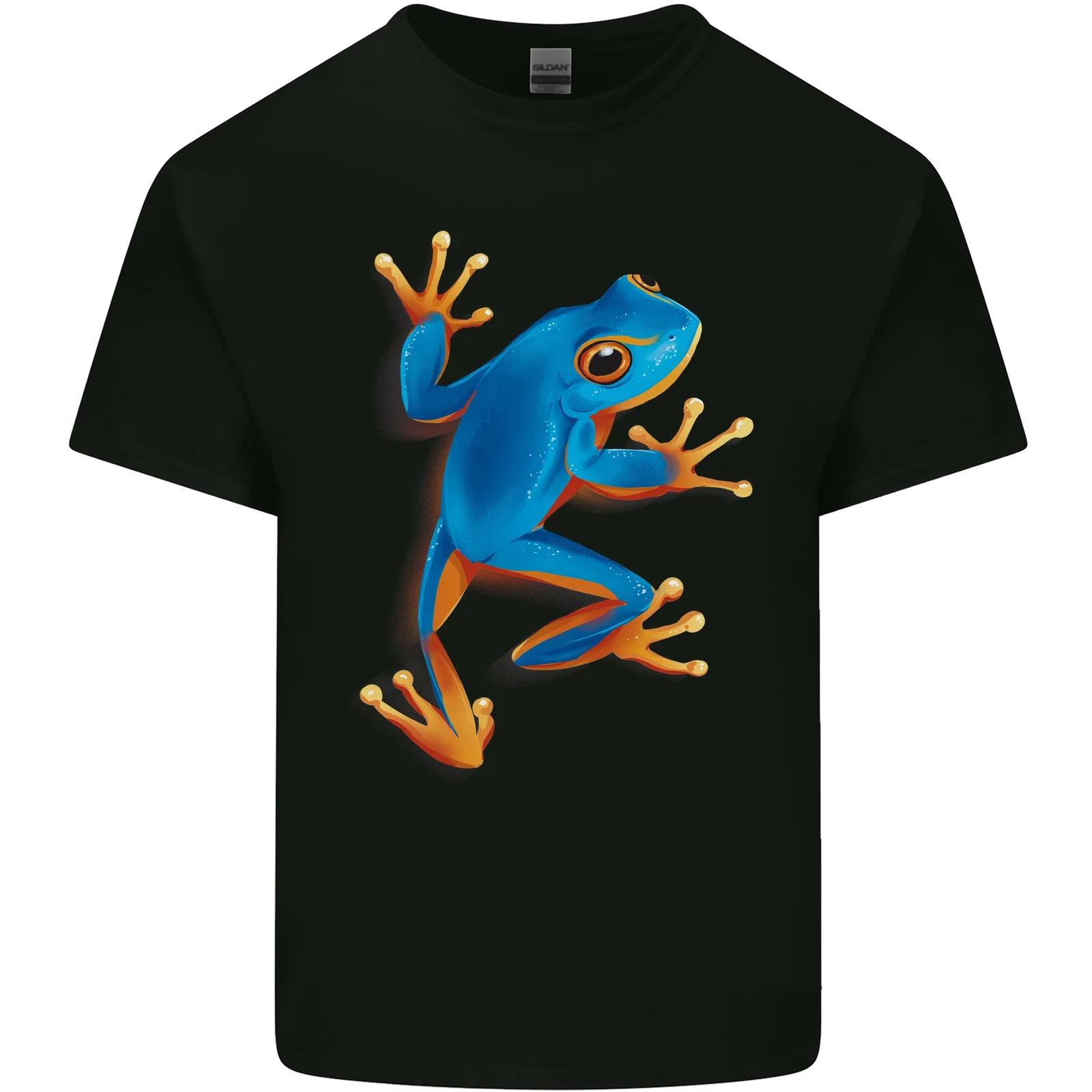 A Cool Frog Climbing Up Kids T-Shirt Childrens 4XL