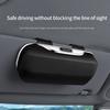 Hartschalen-Auto-Visier-Sonnenbrillenhalter Klemme am Auto-Aufbewahrungs-Organizer Universell passend ABS-Brillenetui für den täglichen Gebrauch