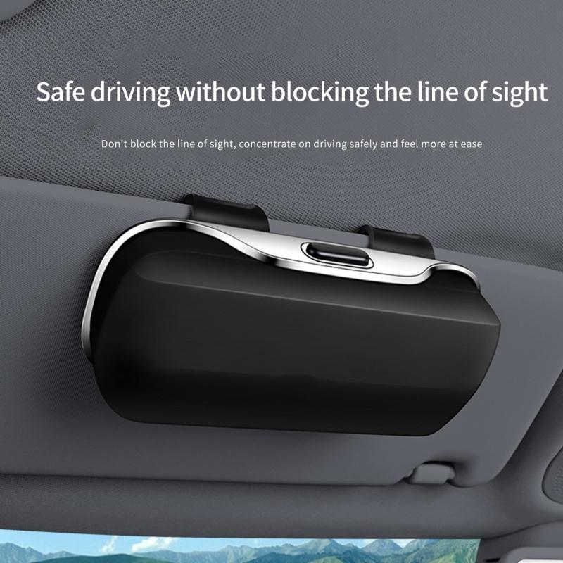 Hartschalen-Auto-Visier-Sonnenbrillenhalter Klemme am Auto-Aufbewahrungs-Organizer Universell passend ABS-Brillenetui für den täglichen Gebrauch