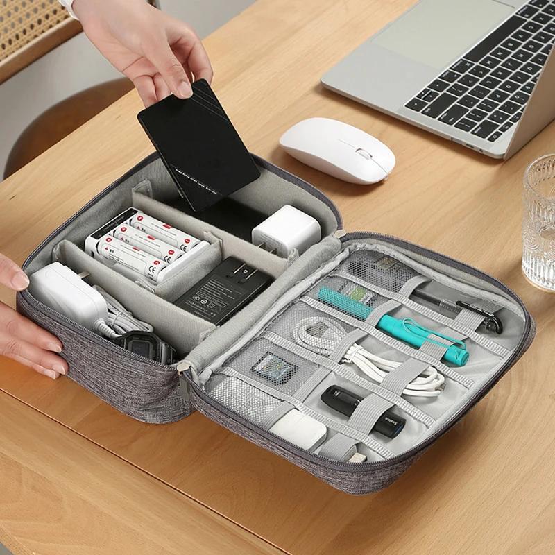 Car Styling Digital Storage Bag Oxford Cloth Cable Tools Travel Purse for BMW E46 E60 E39 F25 F35 F20 X1 X2 X3 X4 X5 X6 X7