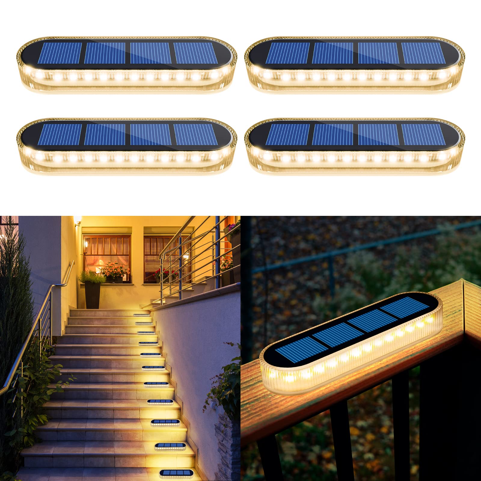 

Yilaie Solar Lights, Outdoor Recessed Solar Ground Lights, 30 LEDs, Ultra-Bright Lighting, Security Light, IP68 Waterproof, Automatic OnOff, Solar