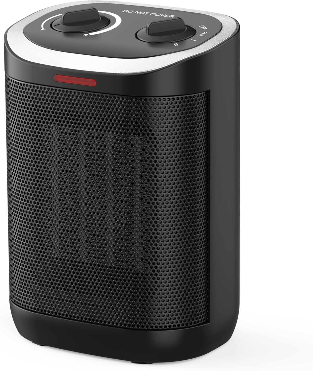 

Portable 1500W Ceramic Space Heater with Thermostat, Safe Indoor Heater for Desk, Office, Home – Overheat & Tip-Over Protection чорний