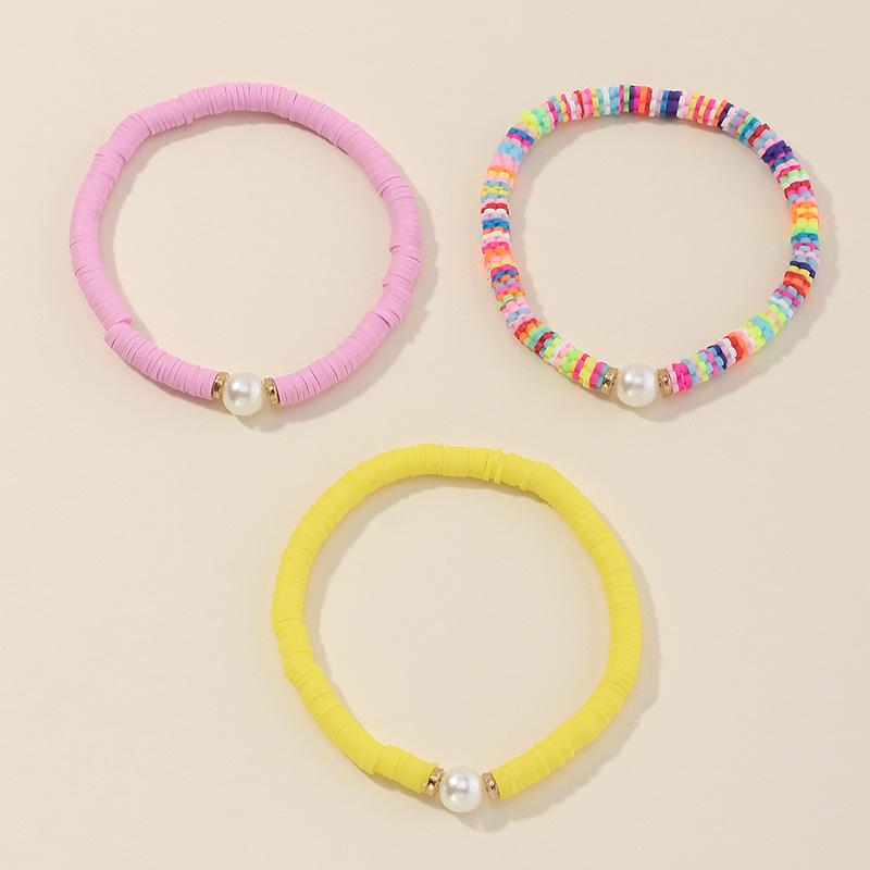 Simple Bohemia Handmade Weave Pearl Beads Bracelet For Women Holiday Jewelry Accessories Colorful Rope Gifts
