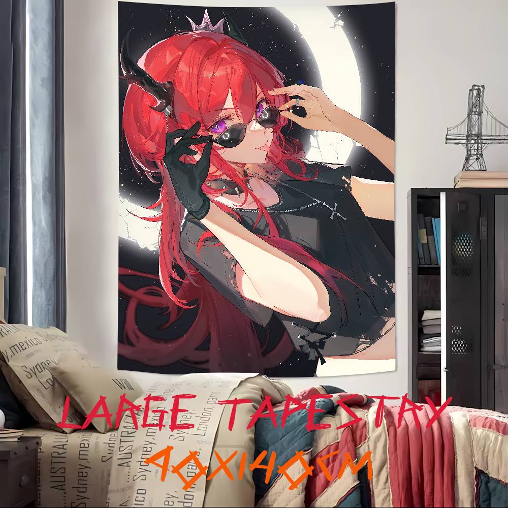 Pretty Hot Girl Laevatein Tapestry Decoration Bedroom Dormitory Background Cloth Holiday Home Party Living Room Club Tapestry
